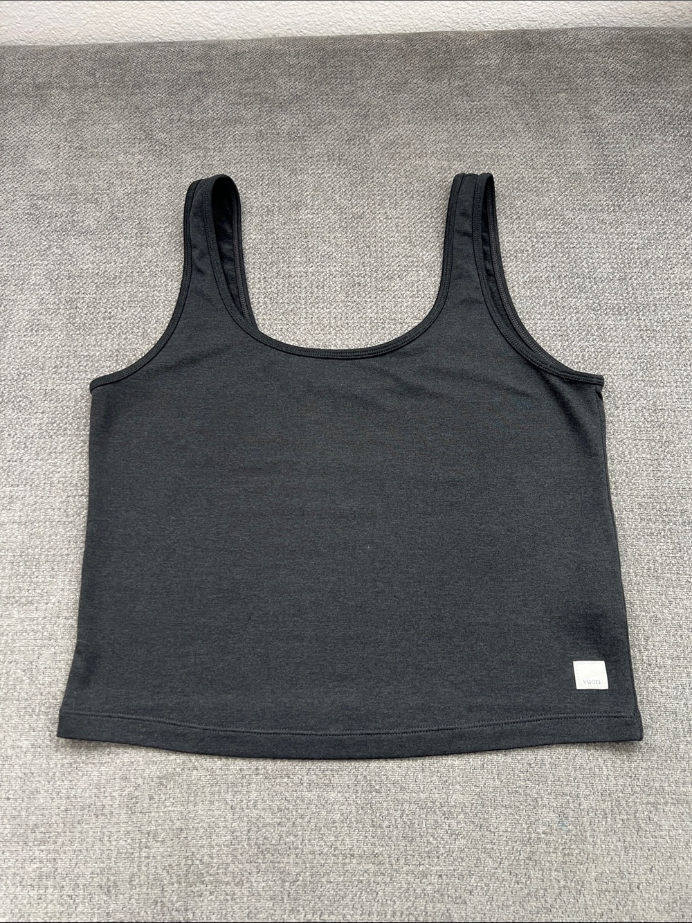 Vuori Black Scoop Tank Top